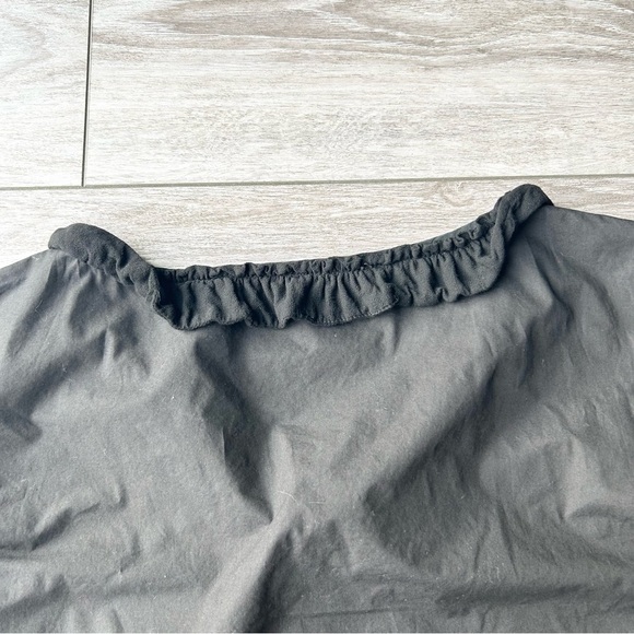 Maryley Black Ruffles Sundress Coverup Dress Made in Italy - Picture 12 of 13